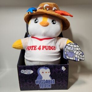 Vote 4 Pudgy Penguin Plush Fisherman Flynn Shirt & Hat Collectible Soft Figure